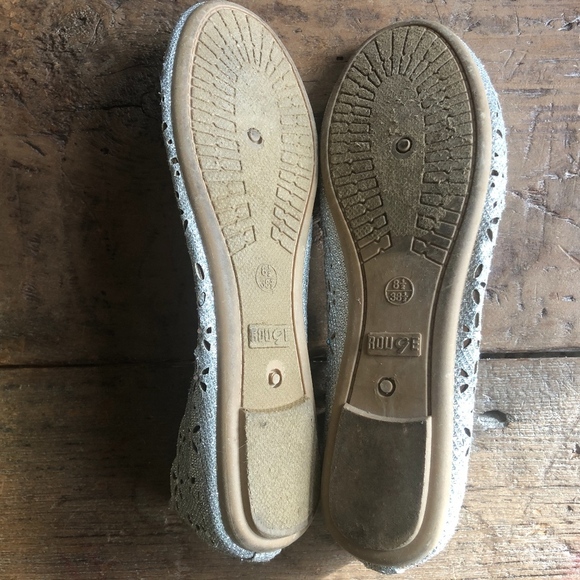 Rouge Helium Silver Gemstone Flats 8.5 - Picture 7 of 7